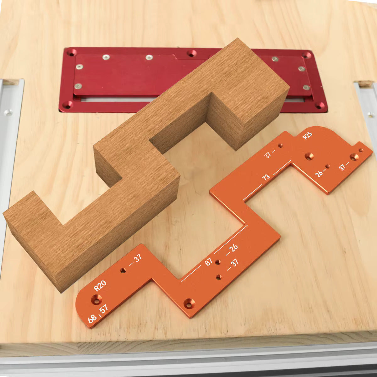 Plantilla de Ranura para Manijas Ocultas - En Aluminio