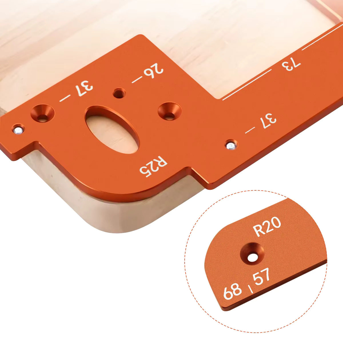 Plantilla de Ranura para Manijas Ocultas - En Aluminio