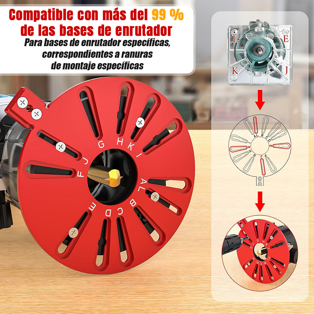 Plantilla Guía PRO para Router y Fresadora, 53cm