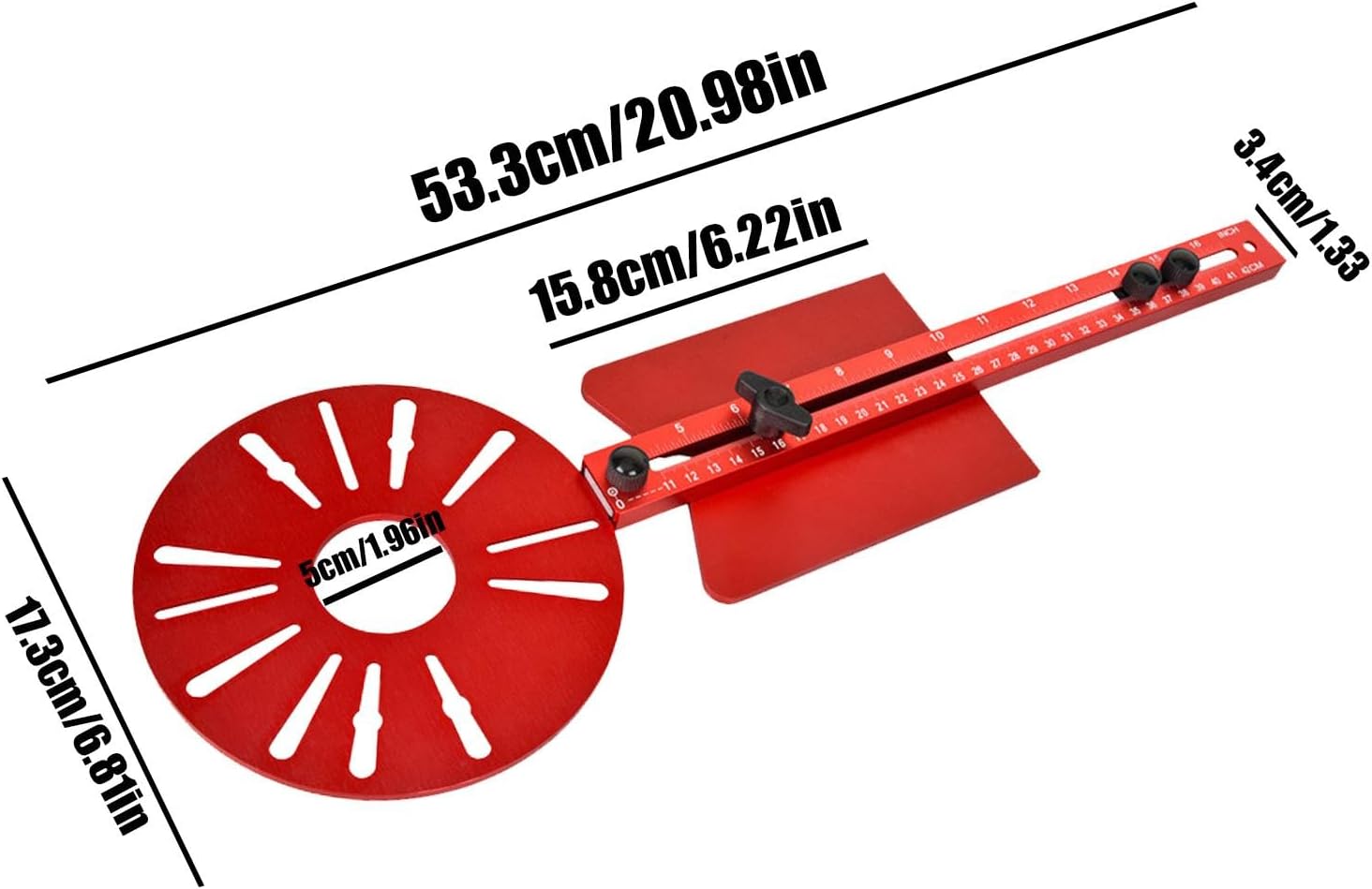 Plantilla Guía PRO para Router y Fresadora, 53cm