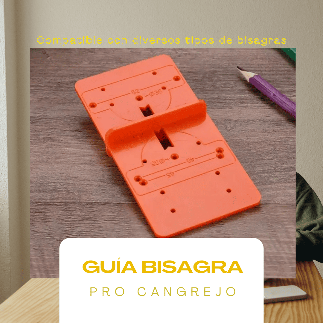 Guía Bisagra PRO Cangrejo – Plantilla de Perforación para Cazoleta