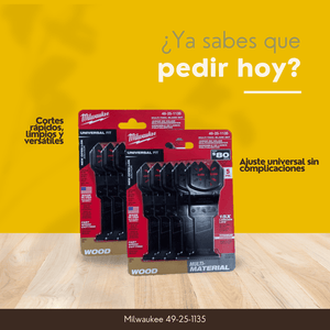 Juego de Hojas Oscilantes Universal Fit Open-LOK x5 ( Milwaukee 49-25-1135)