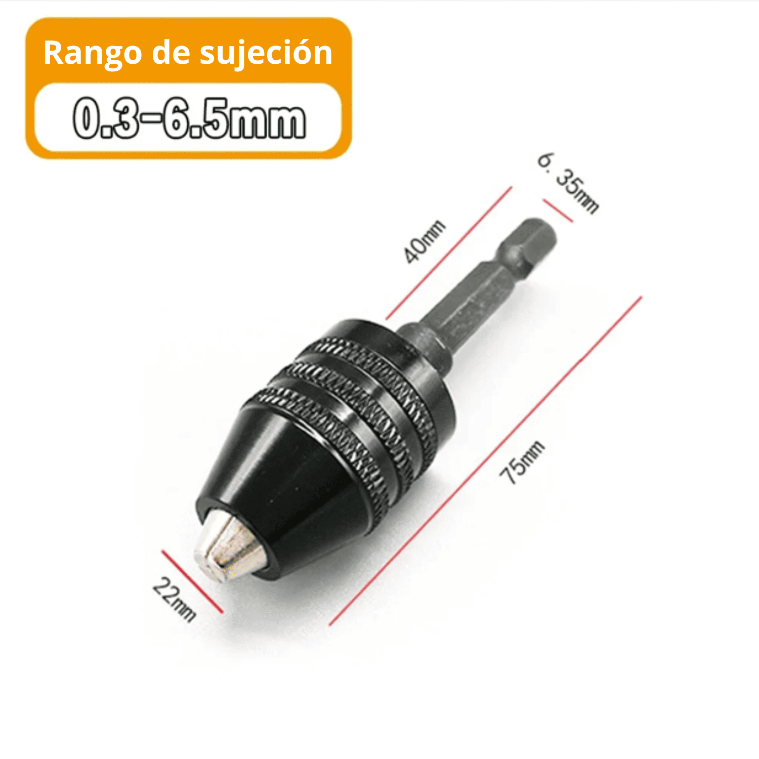 Portabrocas 0.3–6.5 mm & 0.3–8 mm con Cambio Rápido
