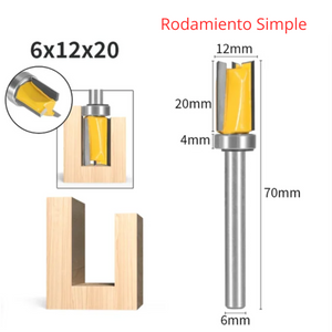 Fresa Copiadora de 9 mm & 20 mm – Triple Ala de Corte, Precisión y Versatilidad en Carpintería
