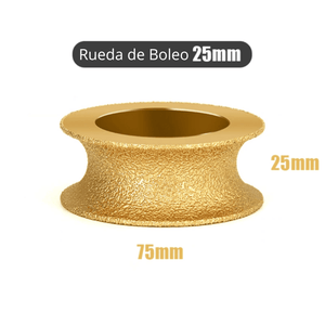 Rueda de Boleo “U” – Para Amoladora 10/15/20/25 mm x 75 mm