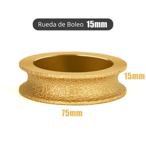 Rueda de Boleo “U” – Para Amoladora 10/15/20/25 mm x 75 mm