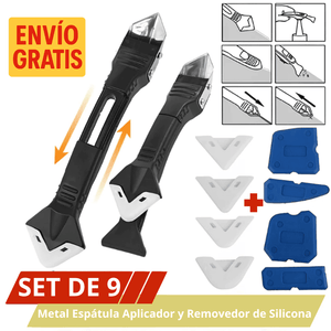 Set 5 en 1 y 8 en 1 Aplicador y Removedor de Silicona – Acabado Profesional