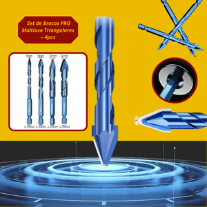 Set de Brocas PRO Multiuso Triangulares – 4pcs