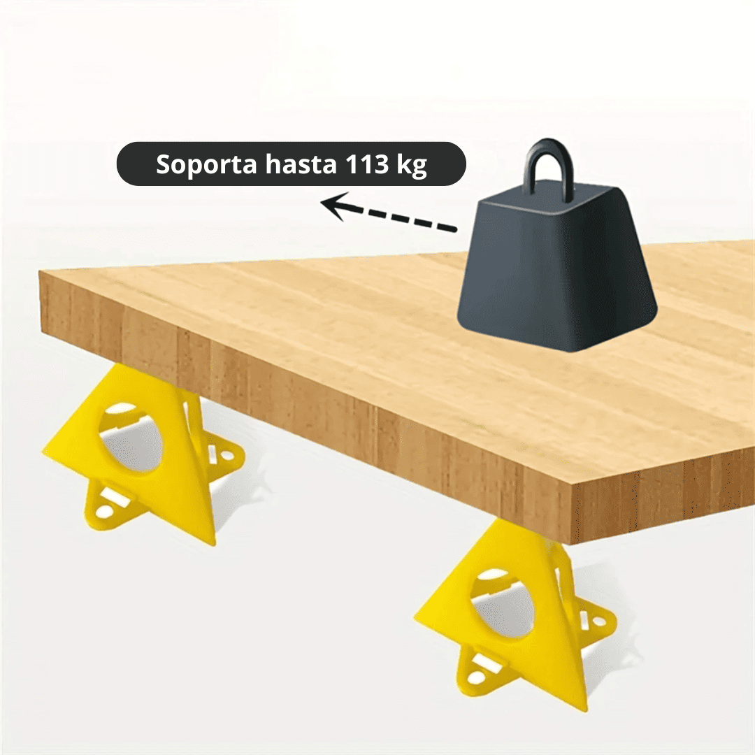 Soporte Triangular ABS Portátil para Pintura en Carpintería – Estabilidad sin Marcas ni Manchas