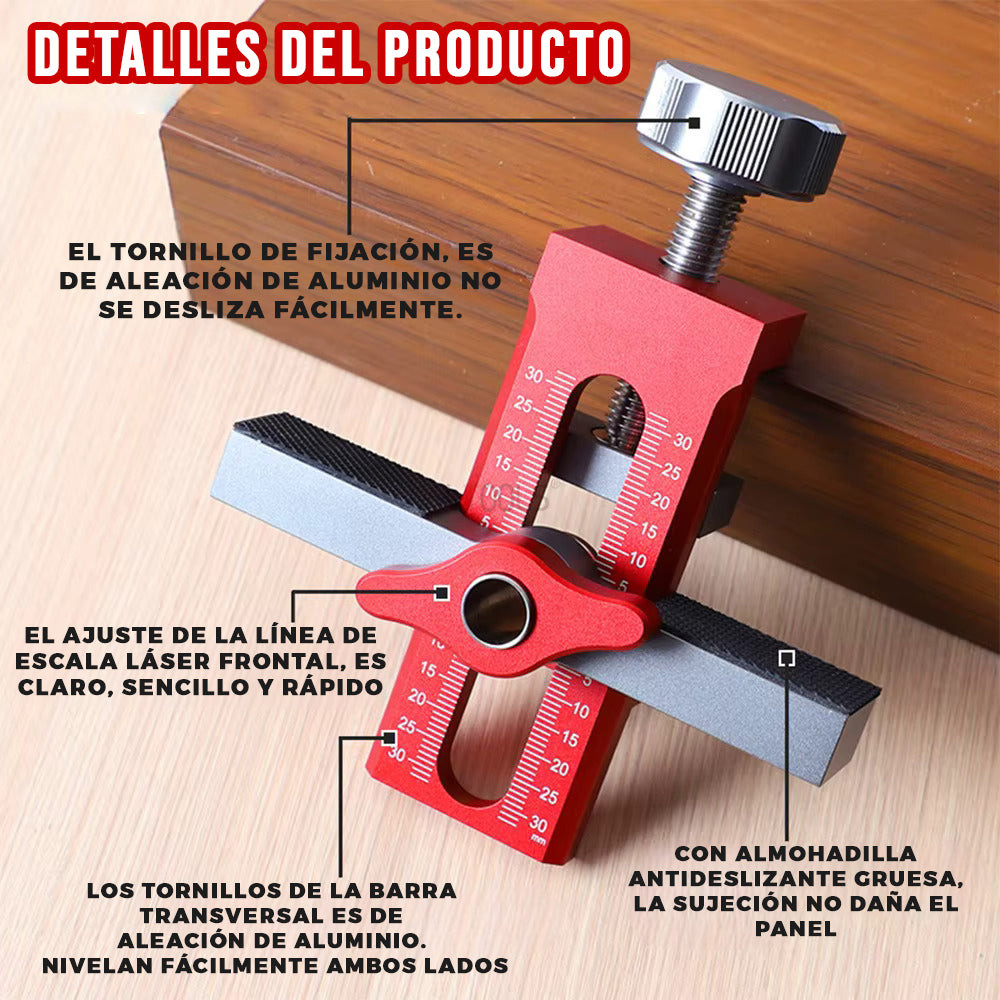 Soporte Regulable con Guia de Perforación para Push-Open + Broca de 10mm