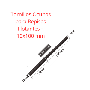 Tornillos Ocultos para Repisas Flotantes – 10x100 mm & 10x145 mm