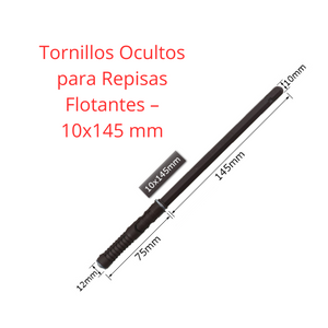 Tornillos Ocultos para Repisas Flotantes – 10x100 mm & 10x145 mm