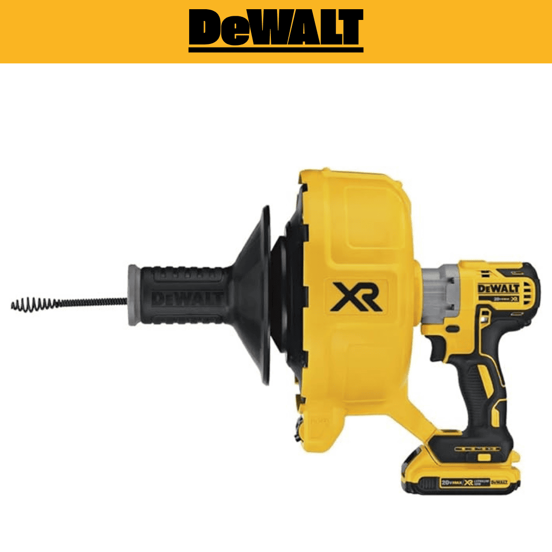 Destapador de Tuberías 20V XR Baretool DEWALT DCD200D1 – Potencia Inalámbrica para Desagües de hasta 3”