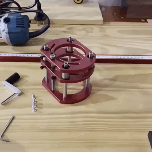 Placa de Inserción con Elevador para Ruteadora y con Tarjeta Calibrador