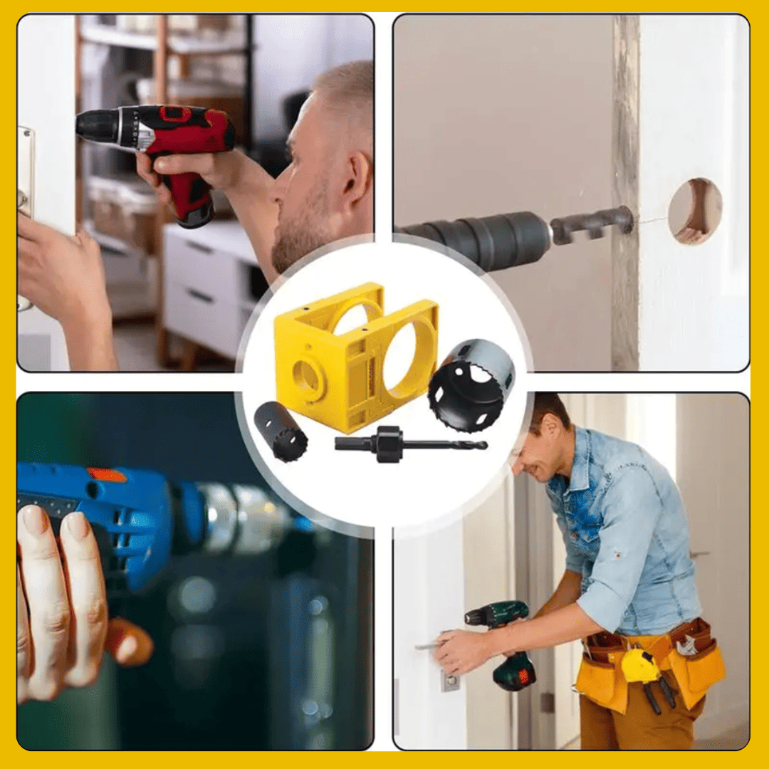 Kit de Instalación de Cerradura PRO – Para puertas de Madera