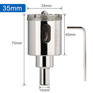 Broca Diamantada con Sistema Guía – Alta Precisión y Corte Afilado
