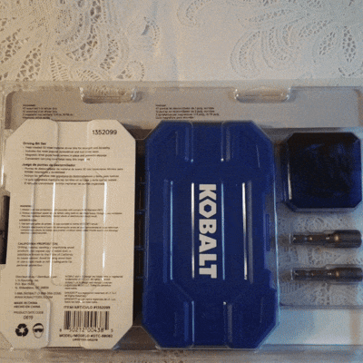 Juego de 62 Piezas Kobalt SPEEDFIT 1352099– Set de Puntas Magnéticas S2 con Estuche