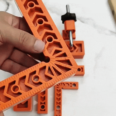 Abrazaderas de Ángulo Recto 90° de 8” con 2 Clips – Posicionamiento Preciso para Ensambles Perfectos