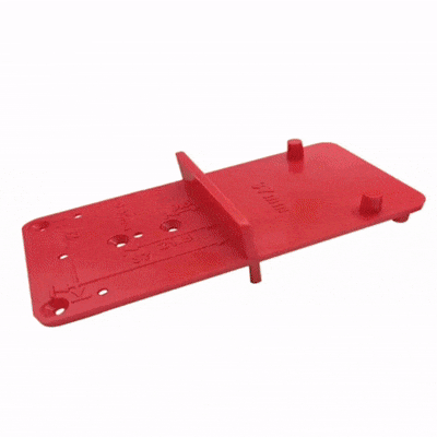 Guía Bisagra Cangrejo para Cazoleta - Plantilla para Melamina