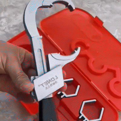 Llave Gasfitería PRO 4 en 1 – Precisión y Potencia para Espacios Reducidos