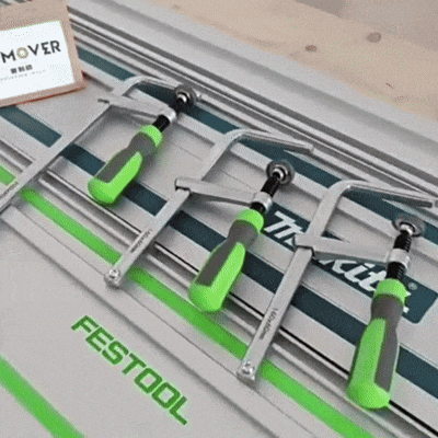 Abrazaderas de Riel Guía para Carpintería 200mm x 60mm – Sujeción Precisa para Mesas MFT y Rieles de Corte