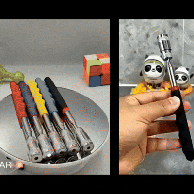 Recogedor Magnético Telescópico con Luz LED – De 19 cm a 80 cm para Espacios Difíciles