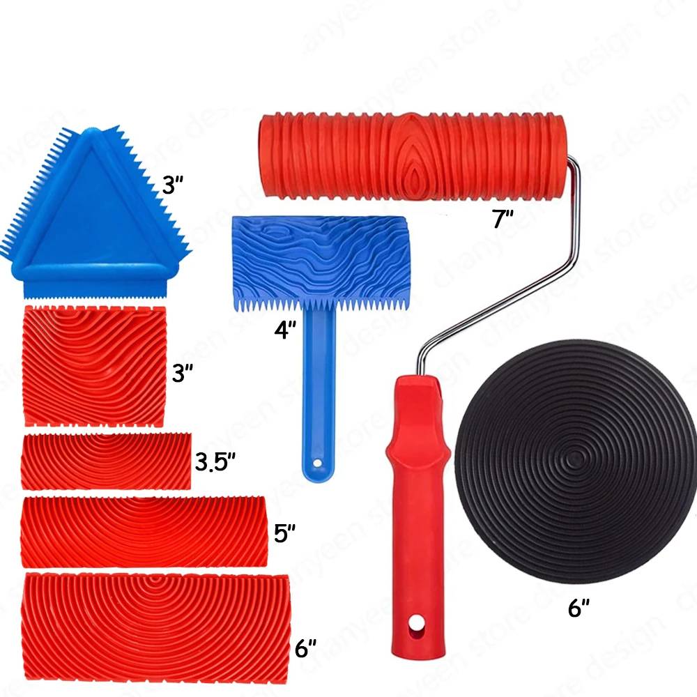 SET 8PCS PLANTILLA Veteadoras Efecto Madera