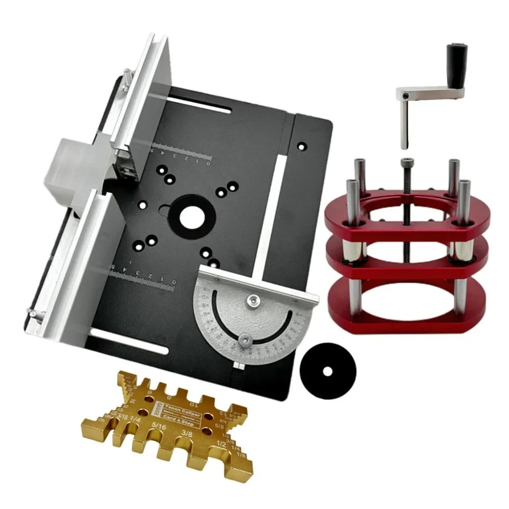 Placa de Inserción con Elevador para Ruteadora y con Tarjeta Calibrador