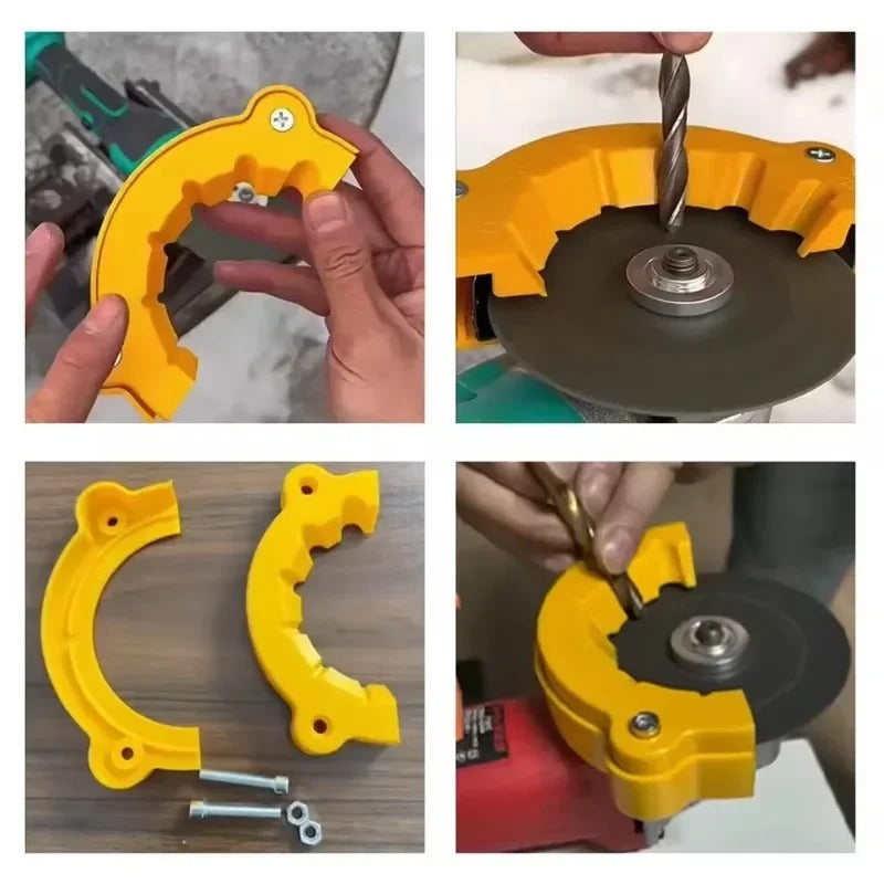Adaptador en ABS Para Afilar Brocas con Amoladora Modelo "C"
