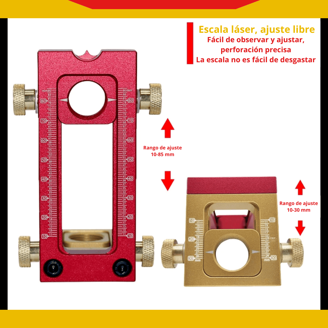 Plantilla Guía 2 en 1 para Ensambles con Pernos – Precisión Profesional con 5 Guías Incluidas