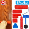 SET 8PCS PLANTILLA Veteadoras Efecto Madera