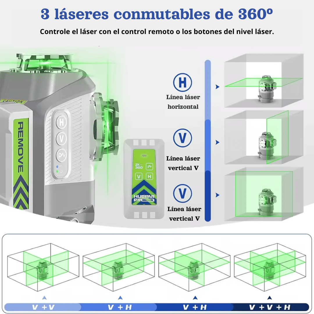 HUÉPAR NIVEL LÁSER PRO GS03CG - COD:100782
