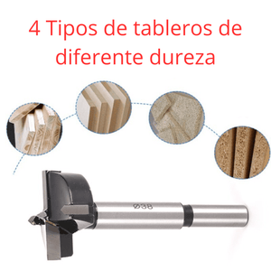 Broca Forstner PRO 35 mm con Tope Regulable y 3 Hojas