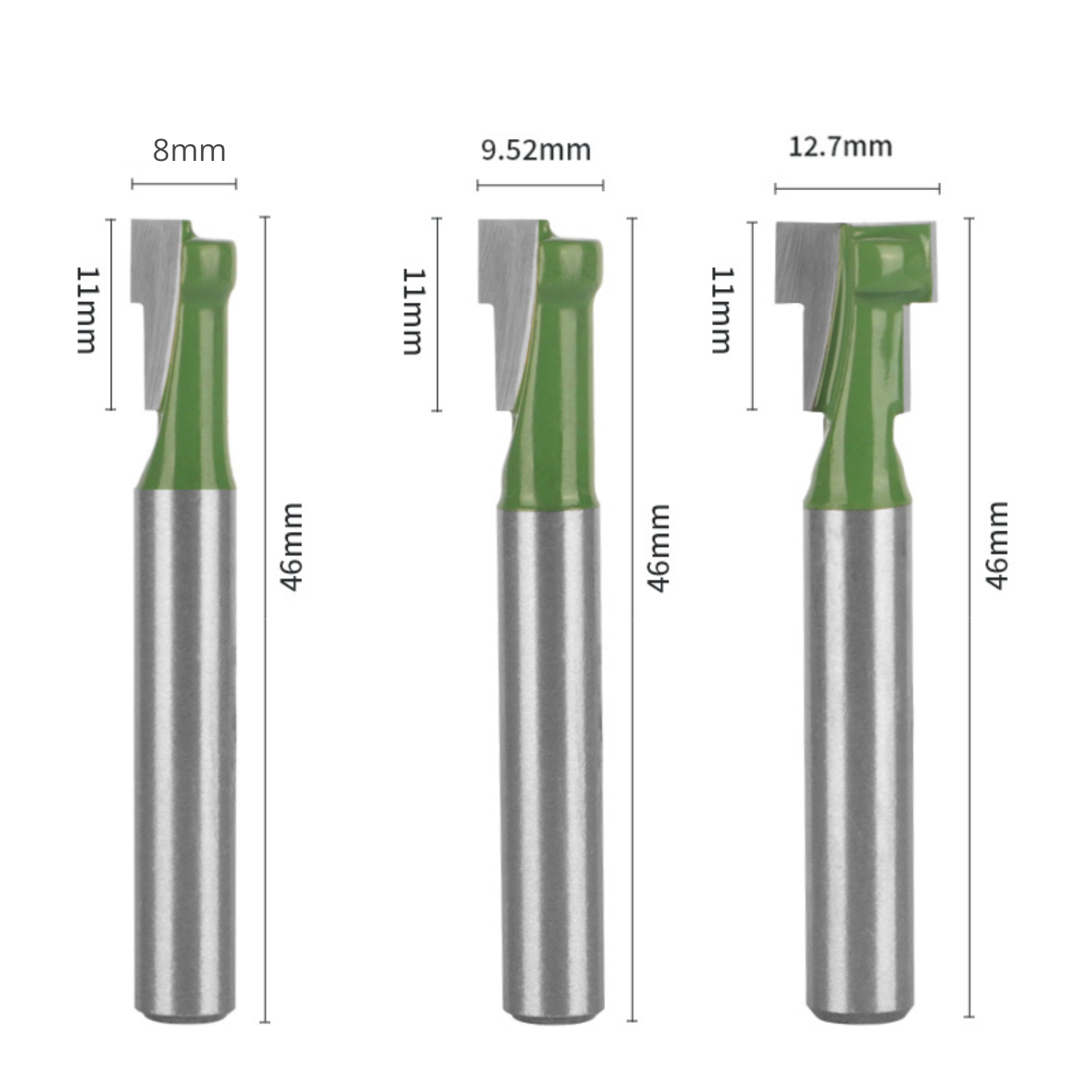 Set de 3 Brocas T-Slot – Precisión y control en cada ranura