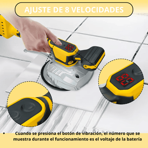 Ventosa Vibradora Compatible con Baterías DeWalt – Potencia 18V/20V para Instalación Precisa de Azulejos