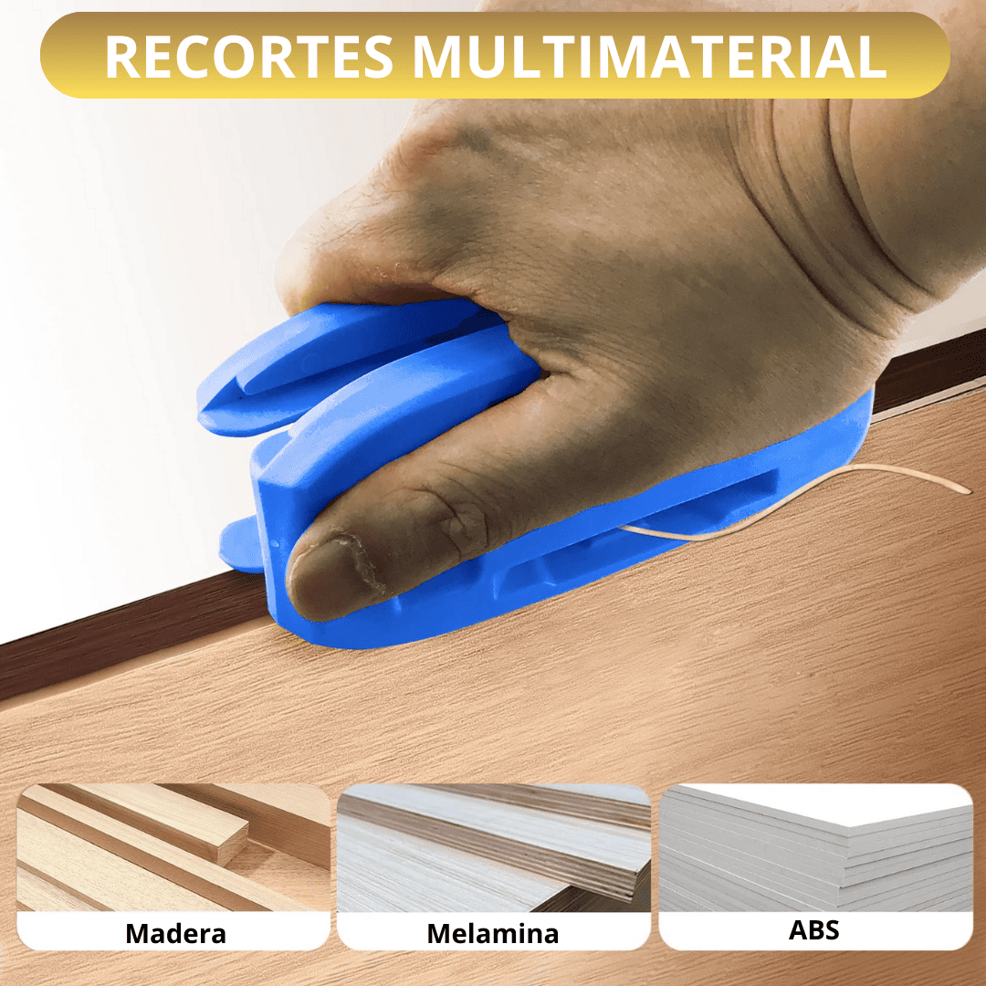 Perfilador de Cantos 3 en 1 trimmer – Acabado Preciso para Melamina, PVC y Madera