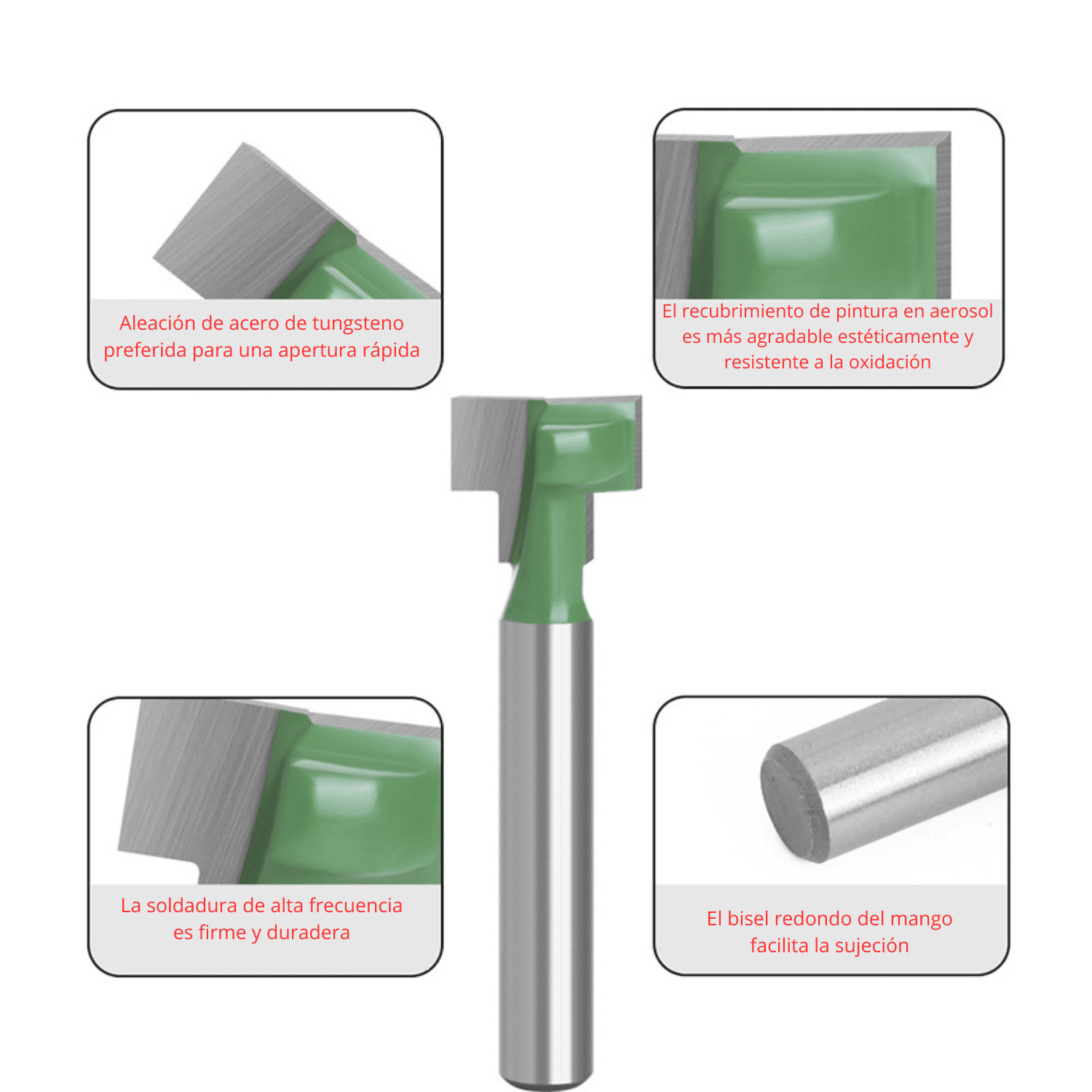 Set de 3 Brocas T-Slot – Precisión y control en cada ranura