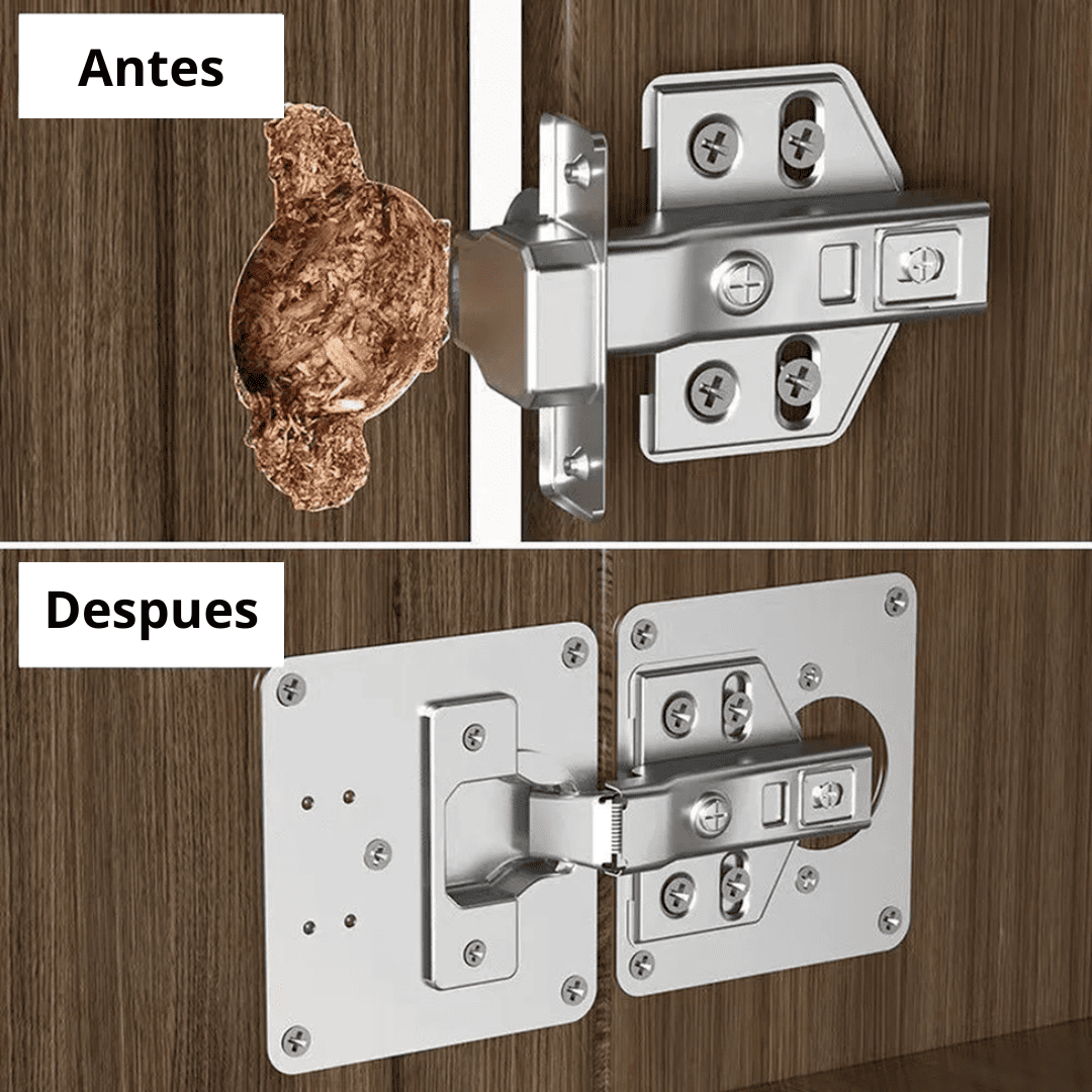 Placa de Reparación Para Bisagras Cangrejo