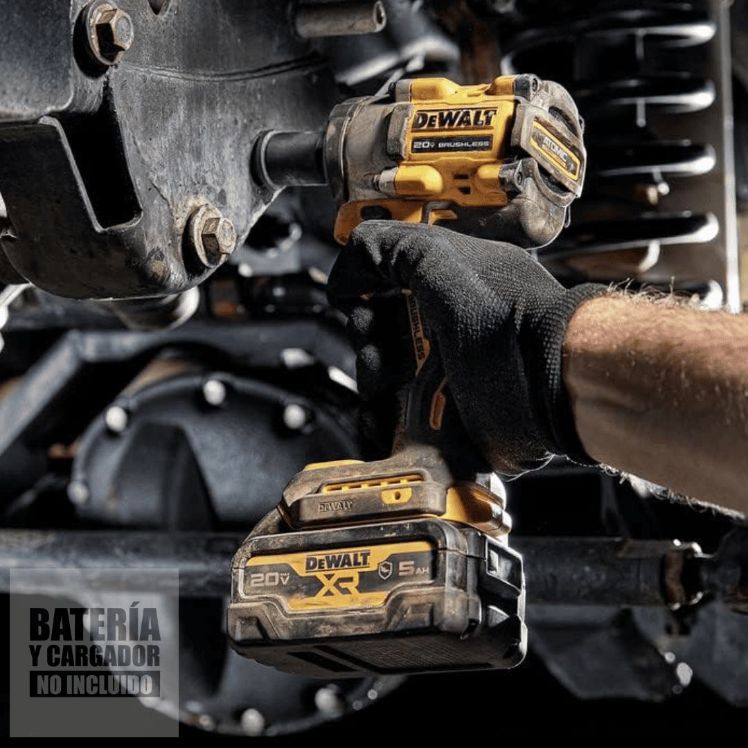 Llave de Impacto Inalámbrica DEWALT ATOMIC 20V MAX 1/2" DCF921 – Potencia Compacta con Control Total
