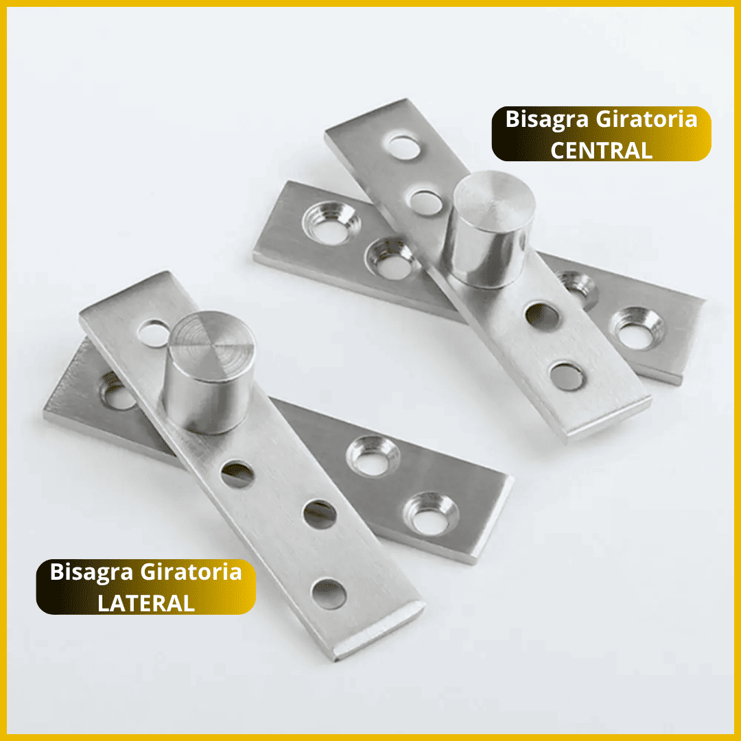 Bisagras Giratorias de 360° en Acero Inoxidable –  Central o Lateral