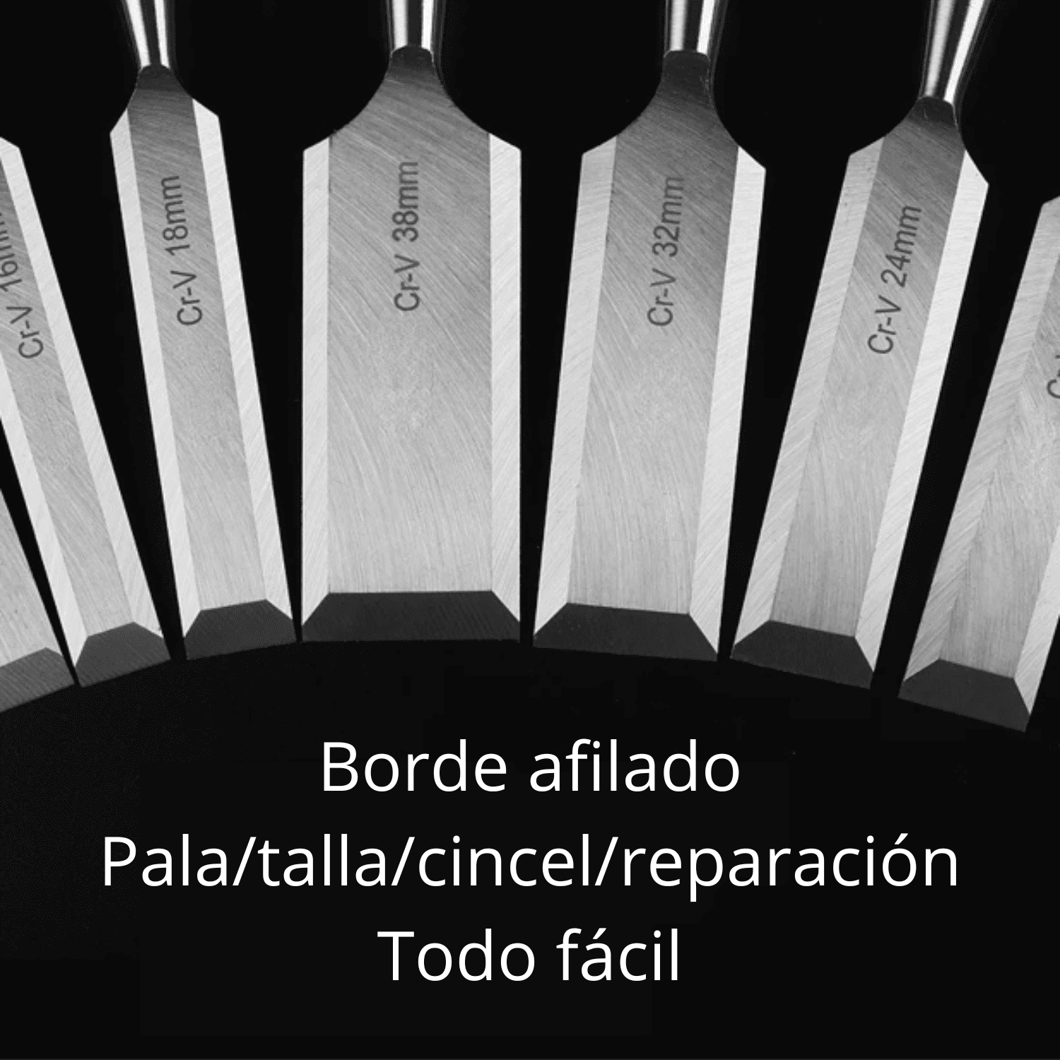 Cincel de Tallado para Madera Set 12Pcs