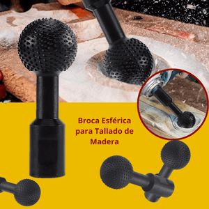 Broca Esférica para Tallado de Madera – 40 mm con Entrada M14