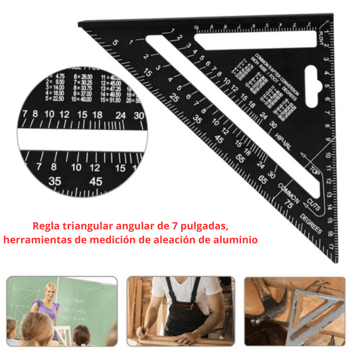 Escuadra Rápida de 7" – Aluminio PRO