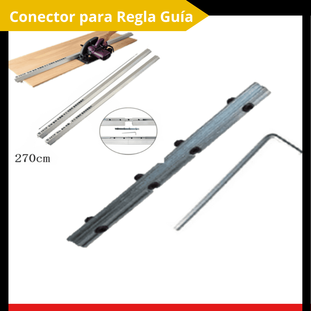 Regla Guía de 1.35 m para Cortes Paralelos – Incluye Abrazaderas