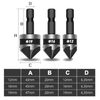 Set de 3 Avellanadoras – 12 mm / 16 mm / 19 mm