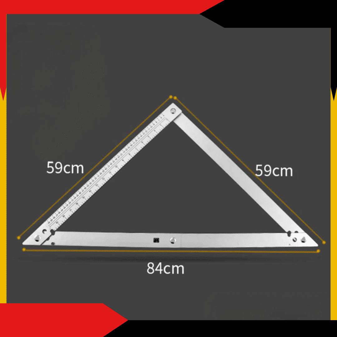 Escuadra Rápida Plegable de 59 cm – Precisión y Ahorro de Espacio en Cada Corte
