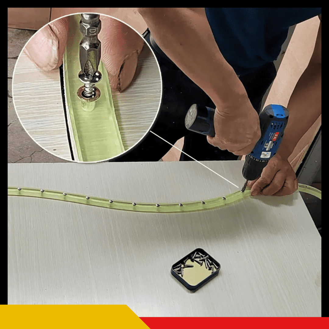 Plantilla Flexible para Fresado Curvo 2 m + Set de Tornillos M4x20 Gratis
