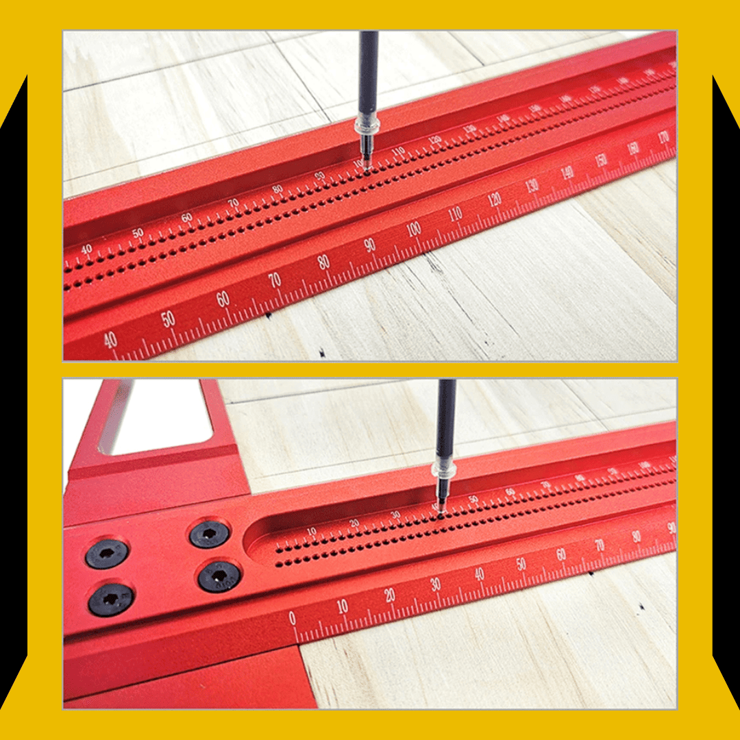 Regla de Aluminio Tipo T – Trazador de Líneas Preciso para Carpintería 60 cm