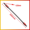 Extensión Flexible  30 cm de Metal Rojo y Amarillo– Alcance Total para Espacios Difíciles