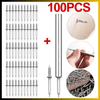 100 Clavos de  Doble Punta  + 1 Adaptador para Clavar